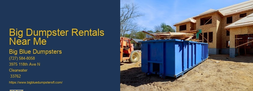 Dumpster Rental Near Me