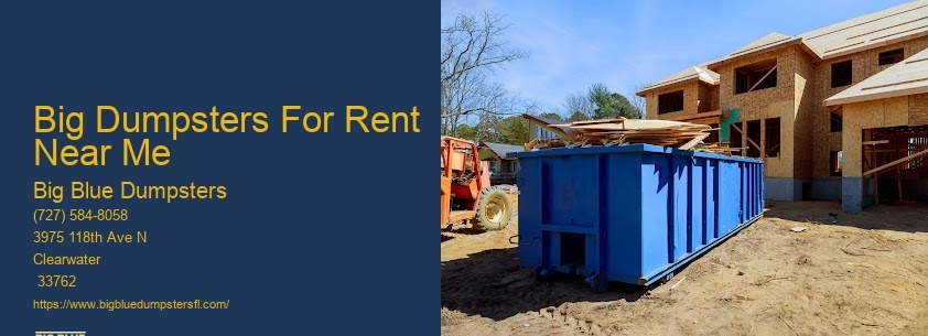 Large Trash Dumpster Rental