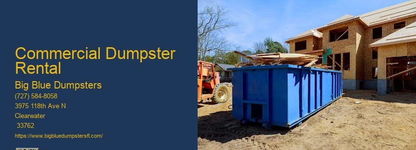 Waste Management Large Dumpster Rental