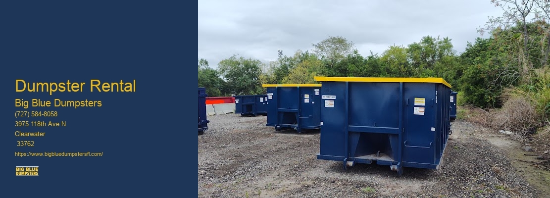 Waste Management Large Dumpsters