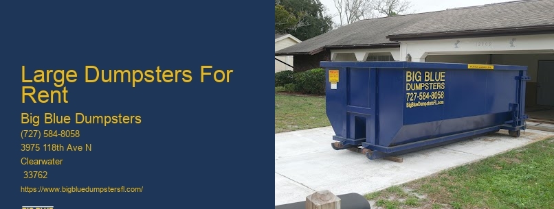 Large Dumpsters For Rent