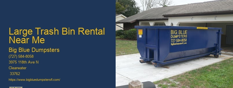 Large Trash Bin Rental Near Me