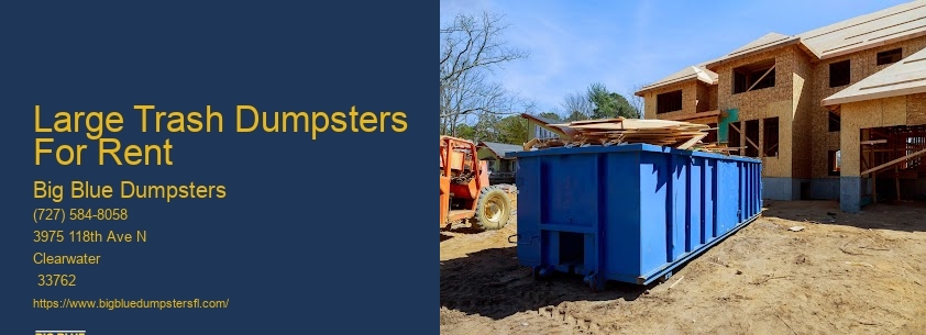 Big Dumpster Rental Orlando