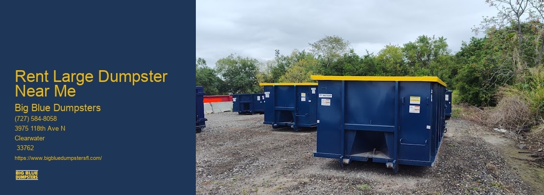 Large Dumpster Rental Price