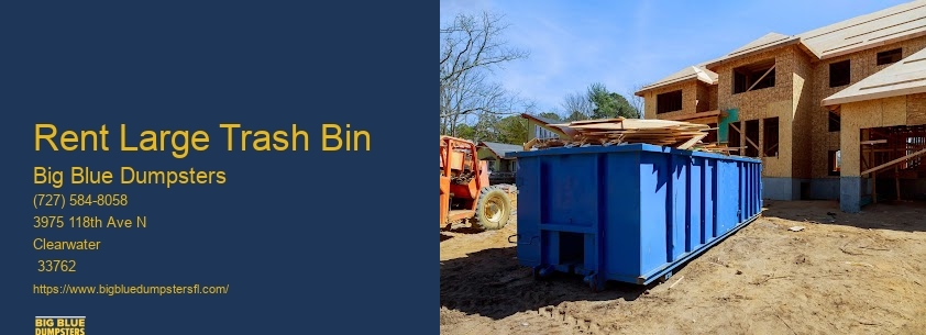 Large Dumpster Rental Cost